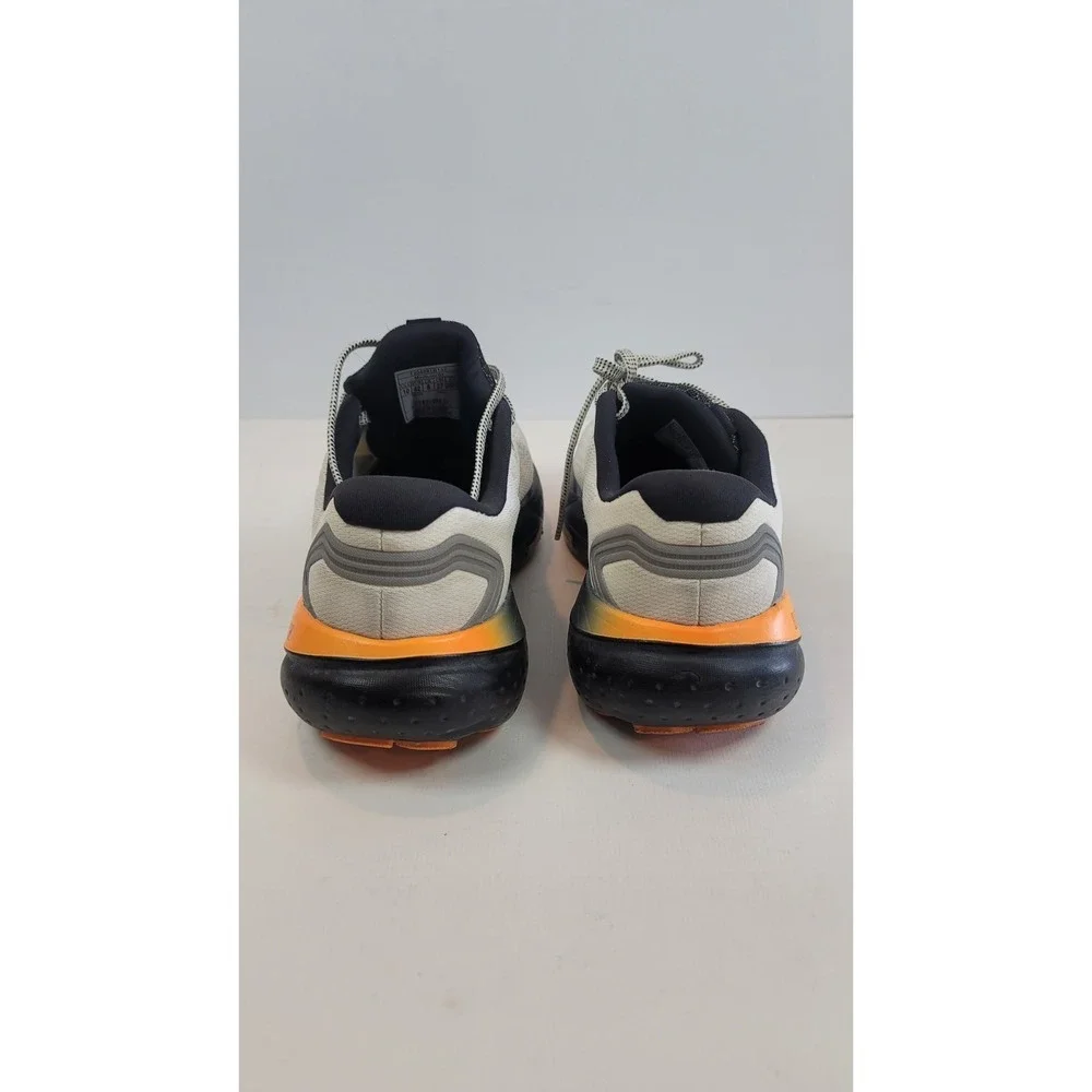 Brooks Glycerin 21 Mens Sz 10 Ecru Orange Black Mesh Athletic Running Sneakers